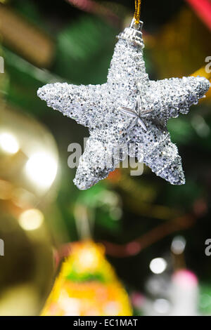 Festival-Weihnachtsbaum Sterne niemand Stockfoto