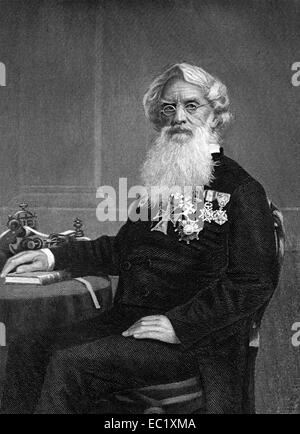 Samuel Finley Breese Morse (1791-1872) auf Kupferstich aus dem Jahr 1873. US-amerikanischer Maler und Erfinder. Stockfoto