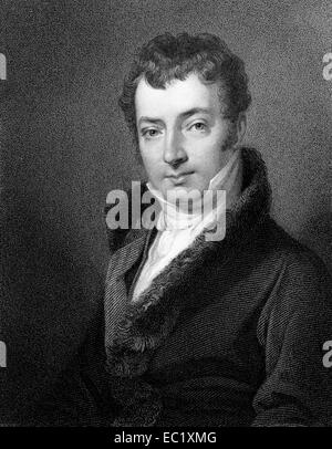 Washington Irving (1783-1859) auf Gravur von 1834. US-amerikanischer Autor, Essayist, Biograph und Historiker. Stockfoto