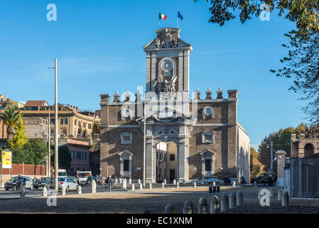 Porta Pia, Doppel-Tor in der Aurelianischen Mauer, von 1561 bis 1565, Michelangelo, historisches Museum, Rom, Latium, Italien Stockfoto