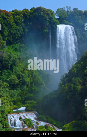 Marmore Wasserfälle, Cascata Delle Marmore, Valnerina, Terni, Umbrien, Italien, Europa Stockfoto