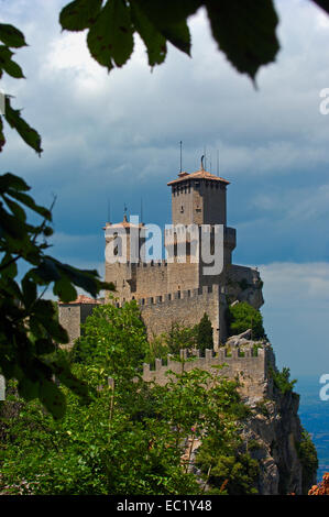 Rocca Guaita, Monte Titano, San Marino, Republik San Marino, Italien, Europa Stockfoto