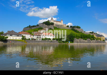 Marienberg Burg, Festung Marienberg, UNESCO-Weltkulturerbe, Mains, Würzburg, Romantische Straße, romantische Straße Stockfoto