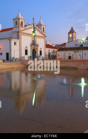 Santa Maria Kirche, Infante Dom Henrique Square, Lagos, Algarve, Portugal, Europa Stockfoto