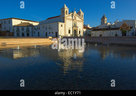 Santa Maria Kirche, Praça Infante Dom Henrique Square, Lagos, Algarve, Portugal, Europa Stockfoto