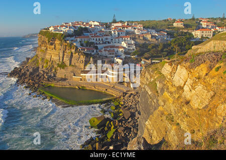 Azenhas Do Mar, Distrikt Lissabon, Sintra Küste, Portugal, Europa Stockfoto