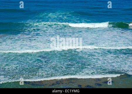 Bezirk Azenhas Do Mar, Praia Das Maças Strand, Colares, Lissabon, Sintra Küste Portugal, Europa Stockfoto