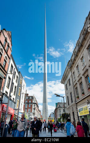 Denkmal, den Turm, O' Connell Street, Dublin, Irland Stockfoto