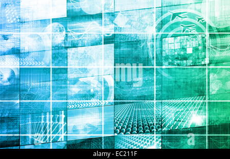 Informationsaustausch und Wissenstransfer Stockfoto