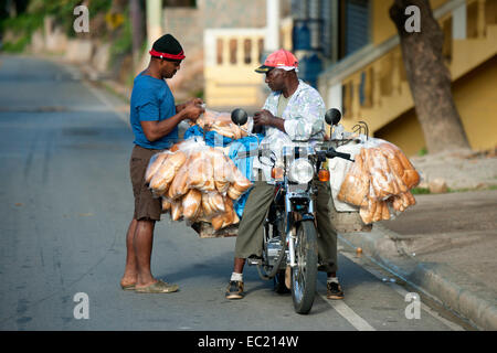 Dominikanische Republik, Halbinsel Samana, Santa Barbara de Samana, Bäcker Stockfoto