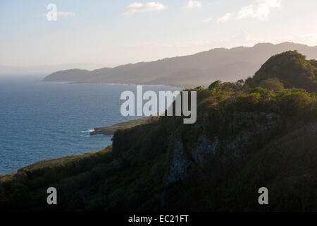 Dominikanische Republik, Halbinsel Samana, Los Galeras, Blick Vom Restaurant El Monte Azul Bei der Siedlung Guazuma Stockfoto