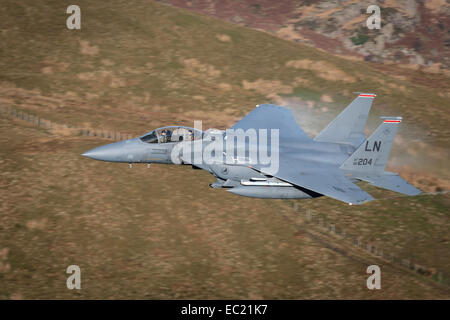 McDonnell Douglas F-15 Eagle Kampfjet-niedrige Ausbildung Stockfoto