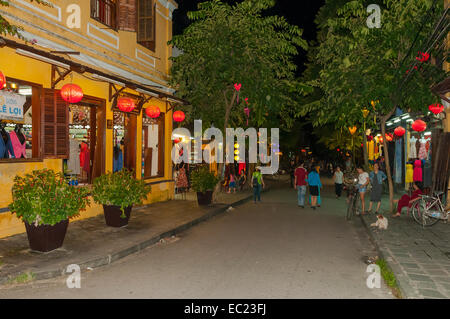 Altstadt bei Nacht, Hoi an, Vietnam Stockfoto
