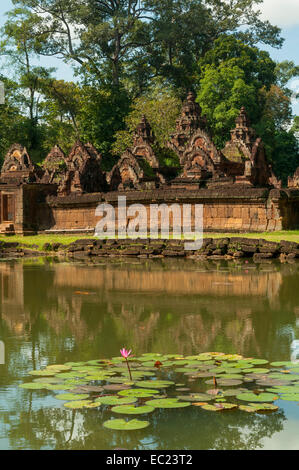 Tempel Banteay Srei, in der Nähe von Siem Reap, Kambodscha Stockfoto