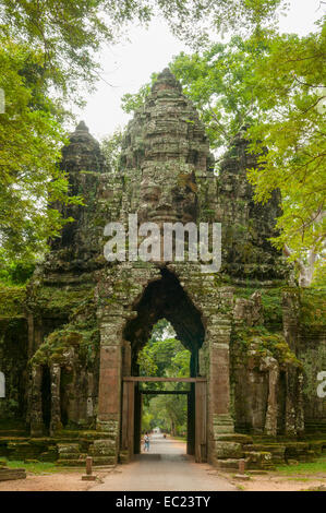 Siegestor von Angkor Thom, Siem Reap, Kambodscha Stockfoto