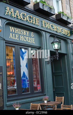 MAGGIE DICKSON Pub Whiskey & Ale House am Grassmarket Edinburgh Schottland UK Stockfoto