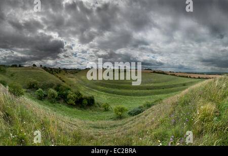 Der national Trust Coombes reservieren, Hinton Parva in der Nähe von Swindon Wiltshire Stockfoto