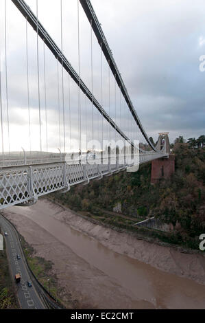 Bristol, UK. 8. Dezember 2014.  Die Clifton Suspension Bridge, die von Isambard Kingdom Brunel, entworfen wurde feiert es 150 Jubiläum heute. Bildnachweis: Phil Rees/Alamy Live-Nachrichten Stockfoto