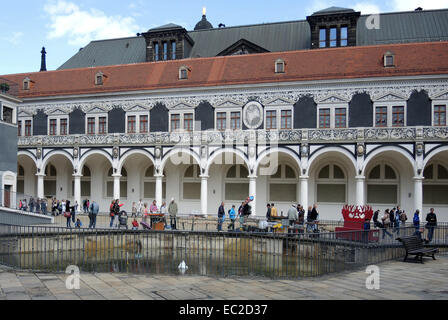 Stabile Wohn Palast des Dresdner Hofes. Stockfoto