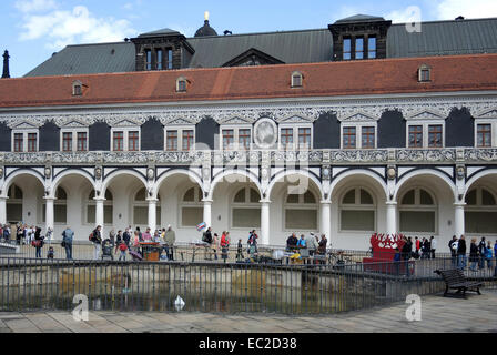 Stabile Wohn Palast des Dresdner Hofes. Stockfoto