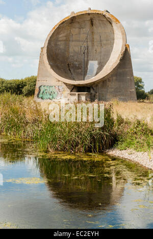 Akustischen sound Spiegel im Denge, Kent, Großbritannien Stockfoto