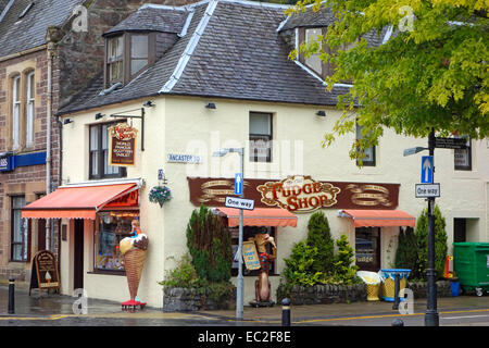 Das alte Fudge Shop, Ancaster Square Callander, Trossachs, Stirlingshire, Schottland, UK Stockfoto