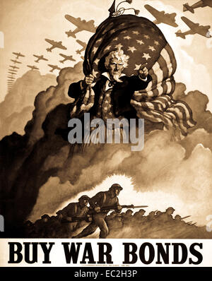 Krieg Anleihen kaufen Poster. 1942. Büro der Regierung berichten