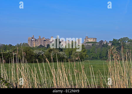 Eine Landschaftsansicht von Arundel Castle, West Sussex, England, Uk. Stockfoto