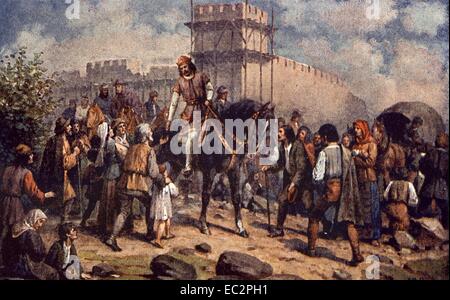 Charles IV den zweiten König von Böhmen aus dem Haus Luxemburg, der erste König von Böhmen und römisch-deutscher Kaiser in Prag Stockfoto