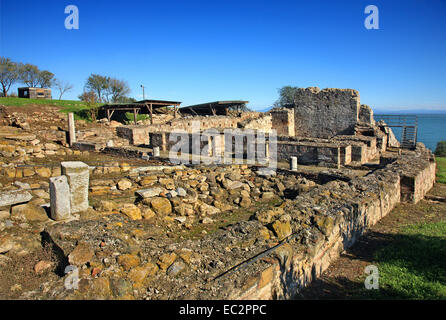 In der archäologischen Stätte des antiken Pydna, Pieria, Mazedonien, Griechenland. Stockfoto