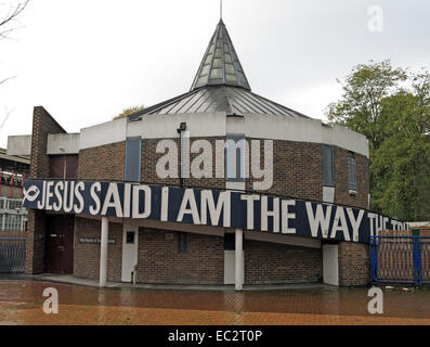 Clapham Junction Gemeinschaft Kirche des Nazareners, Jesus Said ich der Weg die Wahrheit bin und das Leben Stockfoto