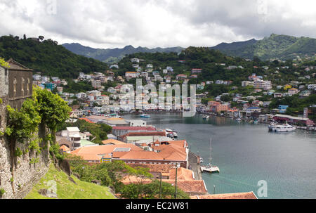 Ansicht von Fort St. George's, Grenada, Karibik Stockfoto