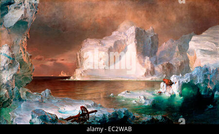 Die Eisberge 1861.  Frederic Edwin Church Stockfoto