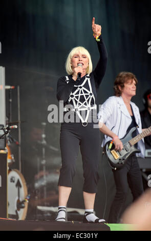 Blondie auf der anderen Bühne am Glastonbury 2014 Stockfoto