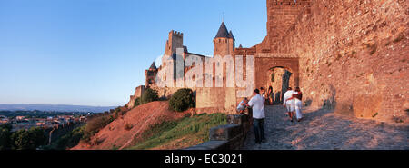 Frankreich, Aude, Languedoc, Carcassonne, ummauerten Stadt Stockfoto