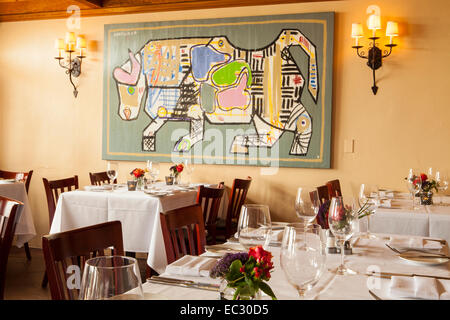 Innere des Toma Restaurant, Santa Barbara, California, Vereinigte Staaten von Amerika Stockfoto