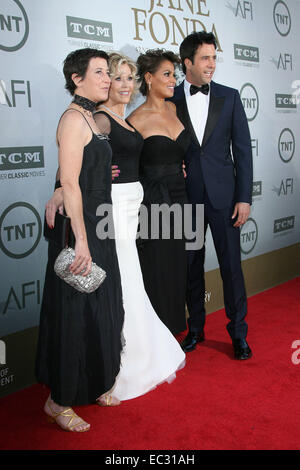 Jane Fonda Honered mit American Film Institute Leben Errungenschaft Award bei Gala Tribute Featuring: Vanessa Vadim, Jane Fonda, Simone Garity, Troy Garity wo: Los Angeles, California, Vereinigte Staaten von Amerika bei: 5. Juni 2014 Stockfoto