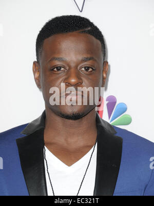 Los Angeles, Kalifornien, USA. 8. Dezember 2014. Damien Lawson Teilnahme an NBC "The Voice" statt Staffel 7 Top 5 Finalisten Red Carpet Event im Hyde in Los Angeles, Kalifornien am 8. Dezember 2014. 2014-Credit: D. Long/Globe Fotos/ZUMA Draht/Alamy Live-Nachrichten Stockfoto