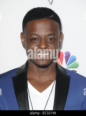 Los Angeles, Kalifornien, USA. 8. Dezember 2014. Damien Lawson Teilnahme an NBC "The Voice" statt Staffel 7 Top 5 Finalisten Red Carpet Event im Hyde in Los Angeles, Kalifornien am 8. Dezember 2014. 2014-Credit: D. Long/Globe Fotos/ZUMA Draht/Alamy Live-Nachrichten Stockfoto