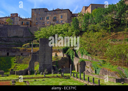 Römisches Theater, Volterra, Toskana, Italien, Europa Stockfoto