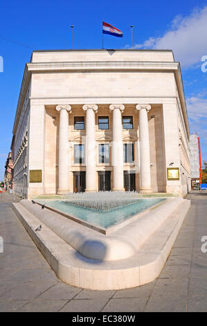 Zagreb, Kroatien. Kroatische Nationalbank (Hrvatska Narodna Banka). Stockfoto