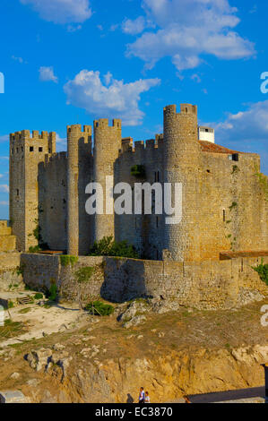 Obidos Burg, jetzt Hotel Pousada, Obidos, Leiria Halbin, Estremadura, Portugal, Europa Stockfoto