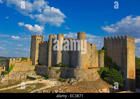 Obidos Burg, jetzt Hotel Pousada, Obidos, Leiria Halbin, Estremadura, Portugal, Europa Stockfoto