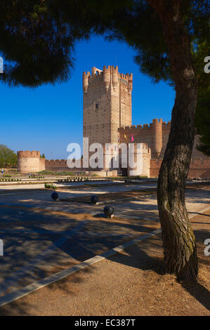 Schloss La Mota, 15. Jahrhundert, Medina del Campo, Valladolid Provinz Kastilien-León, Spanien, Europa Stockfoto