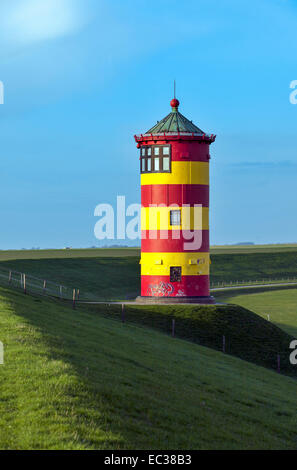 1890, Pilsum Leuchtturm Pilsum, Krummhörn, Ostfriesland, Niedersachsen, Deutschland Stockfoto