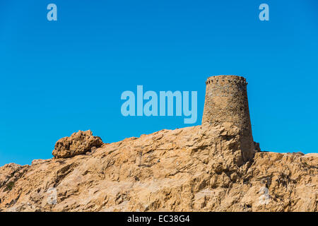 Genueser Turm, l ' Ile-Rousse, Korsika, Frankreich Stockfoto