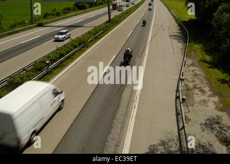 Radaranlage auf eine Schnellstraße Stockfoto