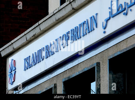 Islamic Bank of Britain Zeichen, Leicester, UK Stockfoto