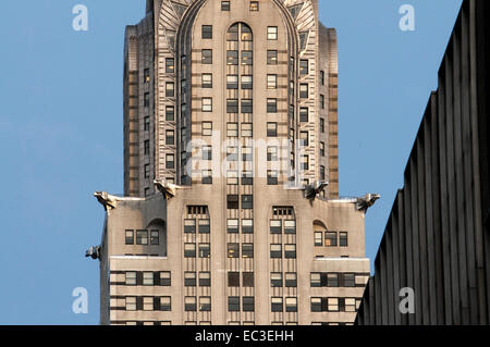 Chrysler-Center, ein zwei-Gebäudekomplex bestehend aus dem Chrysler Building und Chrysler Osten, befindet sich auf der 42nd Street zwischen Le Stockfoto