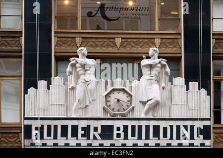 Art-deco-Fuller Gebäude gibt es viele Galerien, Midtown Manhattan, New York City. Fuller war auch die ursprüngliche na Stockfoto